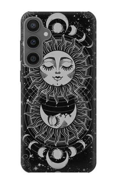 S3854 Mystical Sun Face Crescent Moon Case Cover Custodia per Samsung Galaxy S23 FE