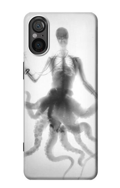 S1432 Skull Octopus X-ray Case Cover Custodia per Sony Xperia 5 V