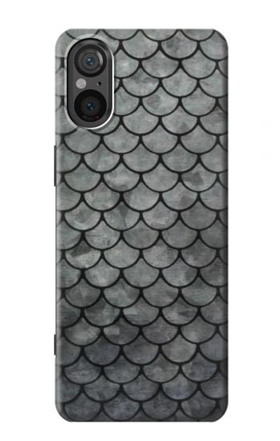 S2950 Silver Fish Scale Case Cover Custodia per Sony Xperia 5 V