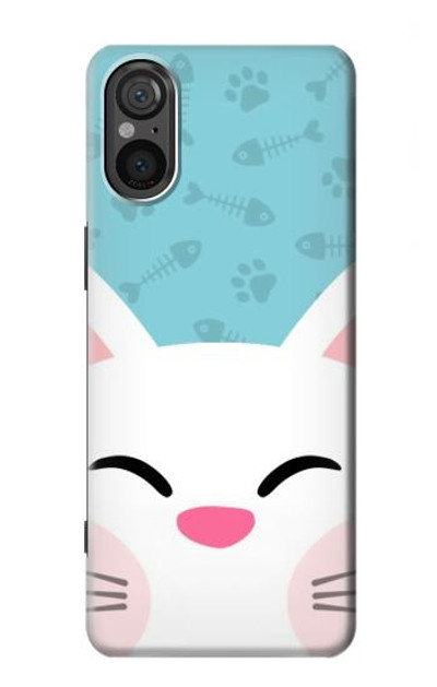 S3542 Cute Cat Cartoon Case Cover Custodia per Sony Xperia 5 V