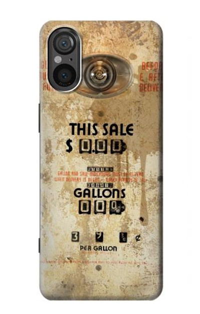 S3954 Vintage Gas Pump Case Cover Custodia per Sony Xperia 5 V