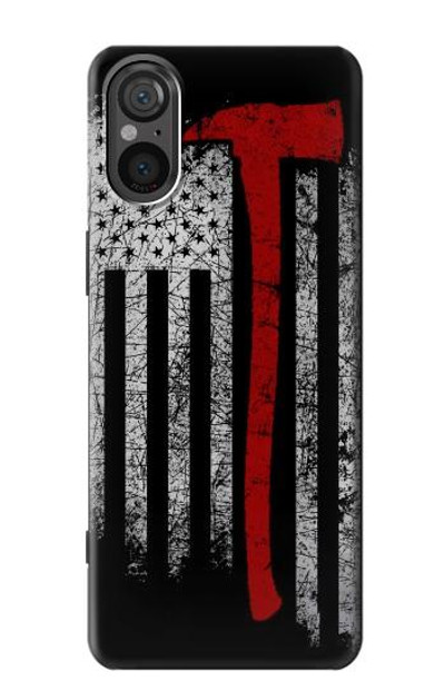 S3958 Firefighter Axe Flag Case Cover Custodia per Sony Xperia 5 V