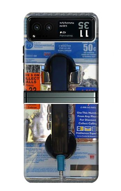 S0087 Payphone Case Cover Custodia per Motorola Razr 40