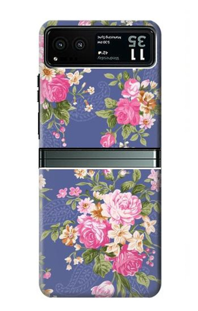 S3265 Vintage Flower Pattern Case Cover Custodia per Motorola Razr 40