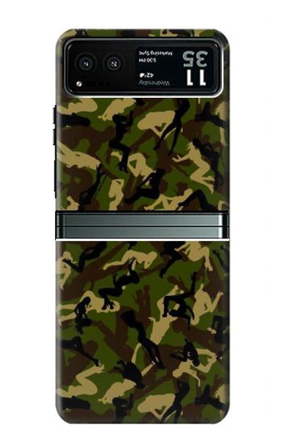 S3356 Sexy Girls Camo Camouflage Case Cover Custodia per Motorola Razr 40