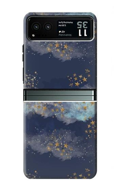 S3364 Gold Star Sky Case Cover Custodia per Motorola Razr 40