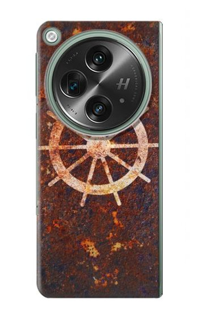 S2766 Ship Wheel Rusty Texture Case Cover Custodia per OnePlus OPEN