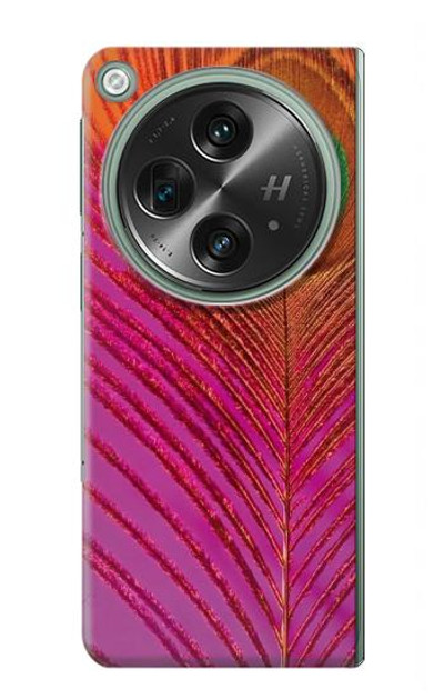 S3201 Pink Peacock Feather Case Cover Custodia per OnePlus OPEN