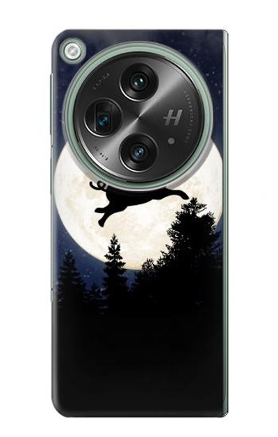 S3289 Flying Pig Full Moon Night Case Cover Custodia per OnePlus OPEN