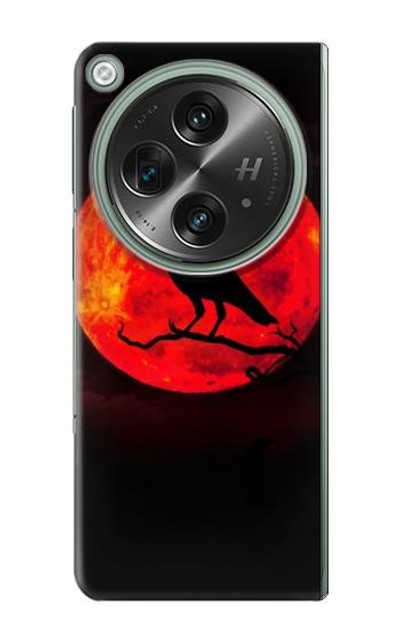 S3328 Crow Red Moon Case Cover Custodia per OnePlus OPEN