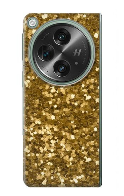 S3388 Gold Glitter Graphic Print Case Cover Custodia per OnePlus OPEN