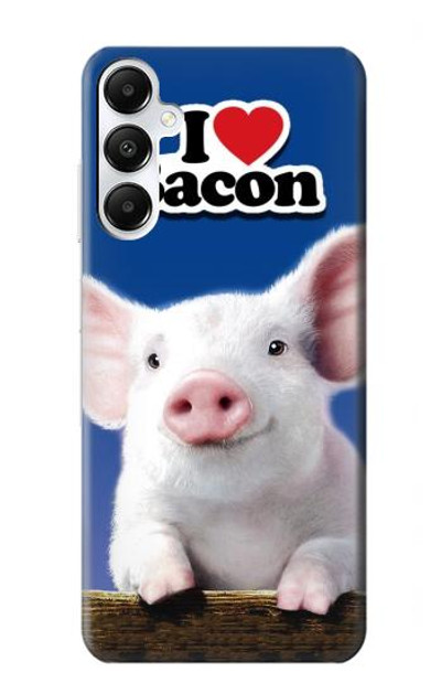 S0608 I Love Bacon Cute Baby Pig Case Cover Custodia per Samsung Galaxy A05s