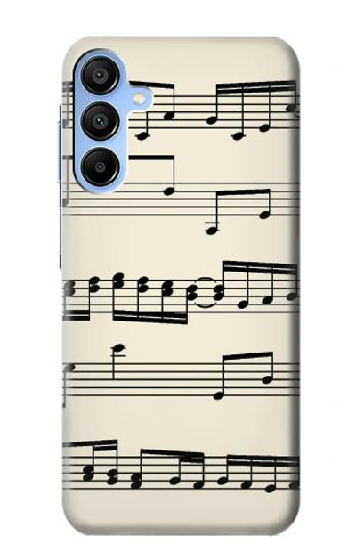 S3082 Music Sheet Case Cover Custodia per Samsung Galaxy A15 5G