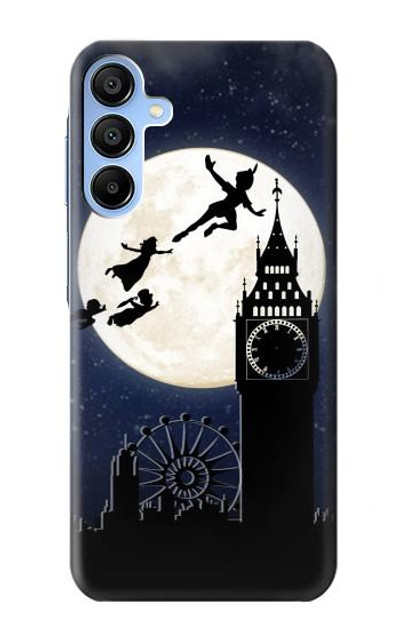 S3249 Peter Pan Fly Full Moon Night Case Cover Custodia per Samsung Galaxy A15 5G