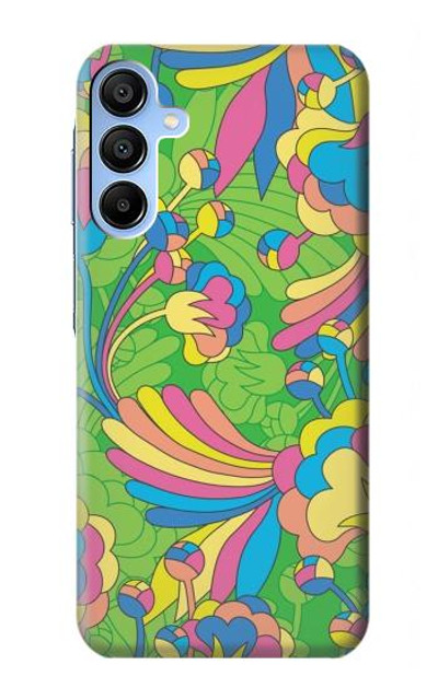 S3273 Flower Line Art Pattern Case Cover Custodia per Samsung Galaxy A15 5G