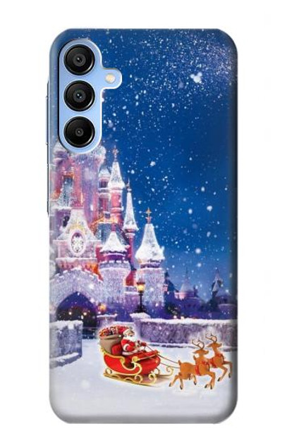 S3282 Santa Xmas Castle Case Cover Custodia per Samsung Galaxy A15 5G