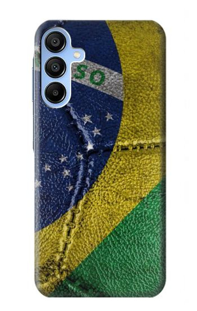 S3297 Brazil Flag Vintage Football Graphic Case Cover Custodia per Samsung Galaxy A15 5G