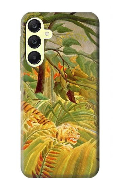 S3344 Henri Rousseau Tiger in a Tropical Storm Case Cover Custodia per Samsung Galaxy A25 5G