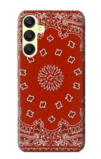 S3355 Bandana Red Pattern Case Cover Custodia per Samsung Galaxy A25 5G