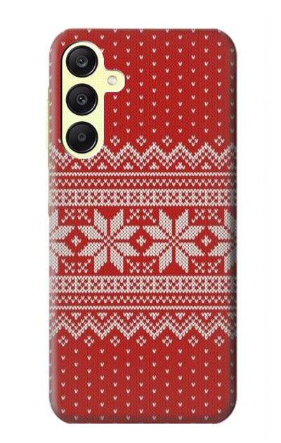 S3384 Winter Seamless Knitting Pattern Case Cover Custodia per Samsung Galaxy A25 5G