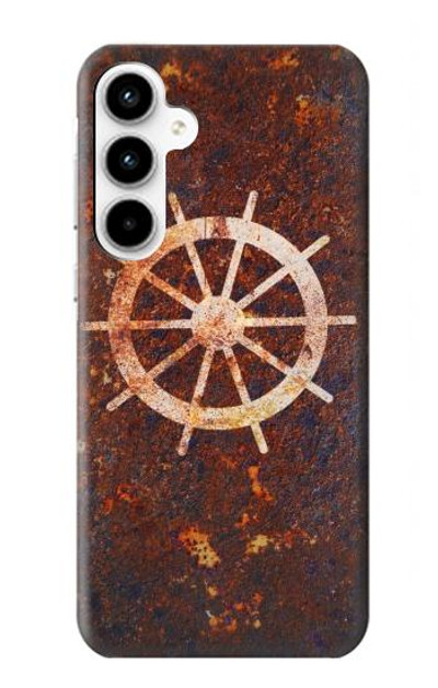 S2766 Ship Wheel Rusty Texture Case Cover Custodia per Samsung Galaxy A35 5G