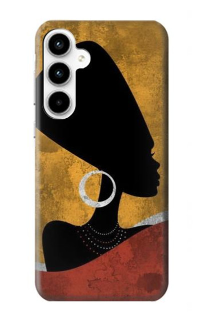 S3453 African Queen Nefertiti Silhouette Case Cover Custodia per Samsung Galaxy A35 5G