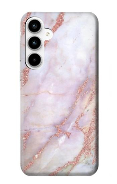 S3482 Soft Pink Marble Graphic Print Case Cover Custodia per Samsung Galaxy A35 5G