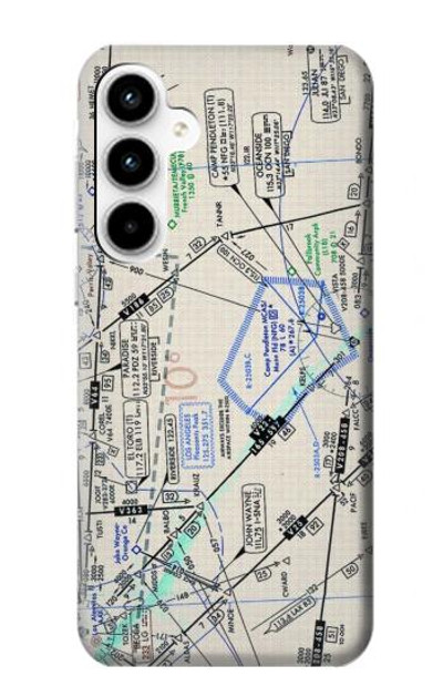 S3882 Flying Enroute Chart Case Cover Custodia per Samsung Galaxy A35 5G