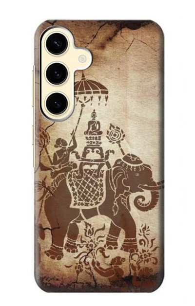 S2102 Thai Art Buddha on Elephant Case Cover Custodia per Samsung Galaxy S24