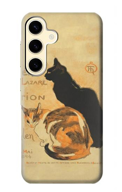 S3229 Vintage Cat Poster Case Cover Custodia per Samsung Galaxy S24