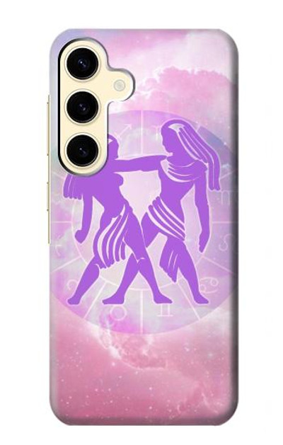 S3259 Zodiac Gemini Case Cover Custodia per Samsung Galaxy S24