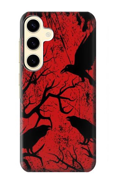 S3325 Crow Black Blood Tree Case Cover Custodia per Samsung Galaxy S24