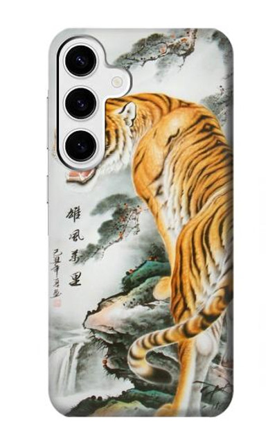 S2750 Oriental Chinese Tiger Painting Case Cover Custodia per Samsung Galaxy S24 Plus