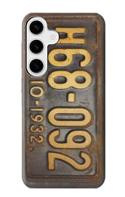 S3228 Vintage Car License Plate Case Cover Custodia per Samsung Galaxy S24 Plus