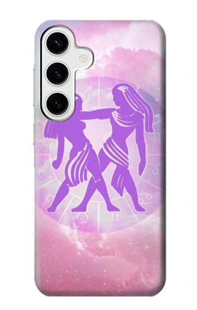 S3259 Zodiac Gemini Case Cover Custodia per Samsung Galaxy S24 Plus