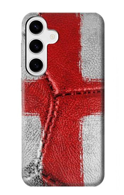 S3316 England Flag Vintage Football Graphic Case Cover Custodia per Samsung Galaxy S24 Plus