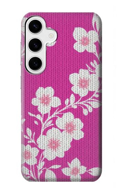 S3924 Cherry Blossom Pink Background Case Cover Custodia per Samsung Galaxy S24 Plus