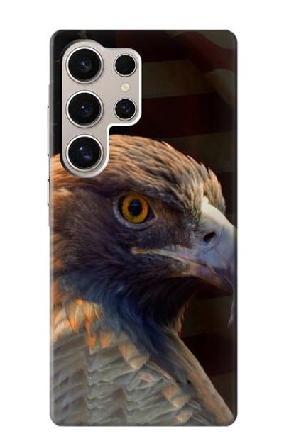 S3376 Eagle American Flag Case Cover Custodia per Samsung Galaxy S24 Ultra