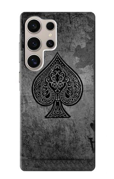 S3446 Black Ace Spade Case Cover Custodia per Samsung Galaxy S24 Ultra