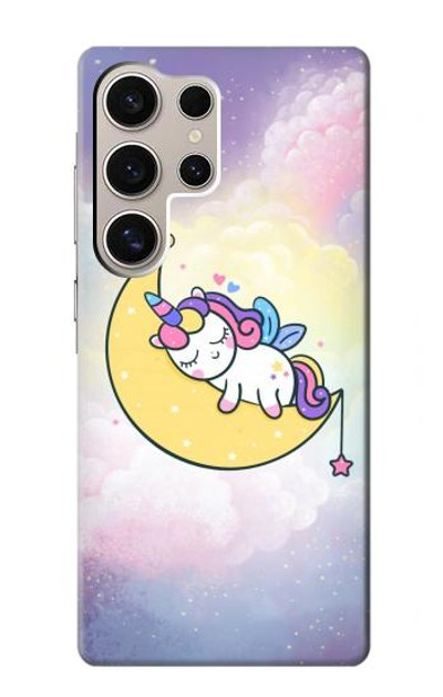 S3485 Cute Unicorn Sleep Case Cover Custodia per Samsung Galaxy S24 Ultra