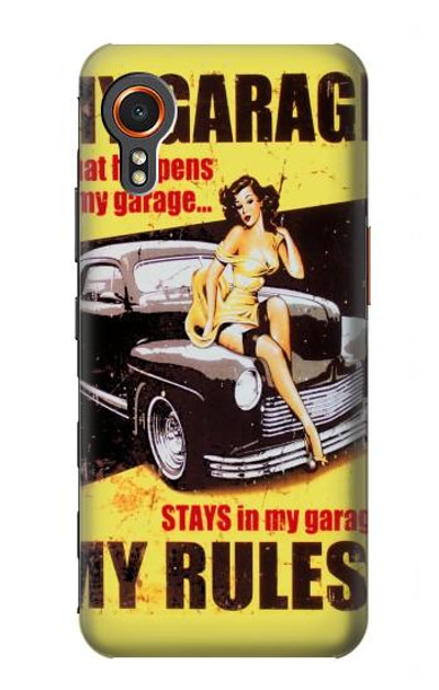 S3198 My Garage Pinup Girl Case Cover Custodia per Samsung Galaxy Xcover7