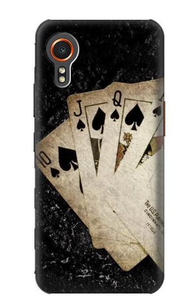 S3231 Vintage Royal Straight Flush Cards Case Cover Custodia per Samsung Galaxy Xcover7