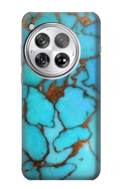 S2685 Aqua Turquoise Gemstone Graphic Printed Case Cover Custodia per OnePlus 12