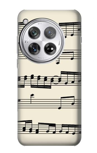 S3082 Music Sheet Case Cover Custodia per OnePlus 12