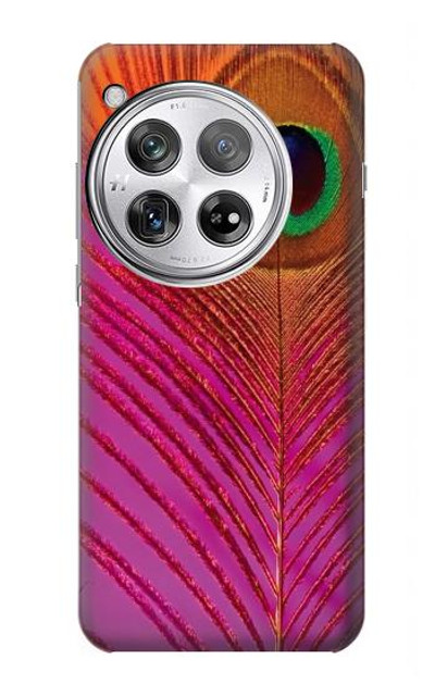 S3201 Pink Peacock Feather Case Cover Custodia per OnePlus 12