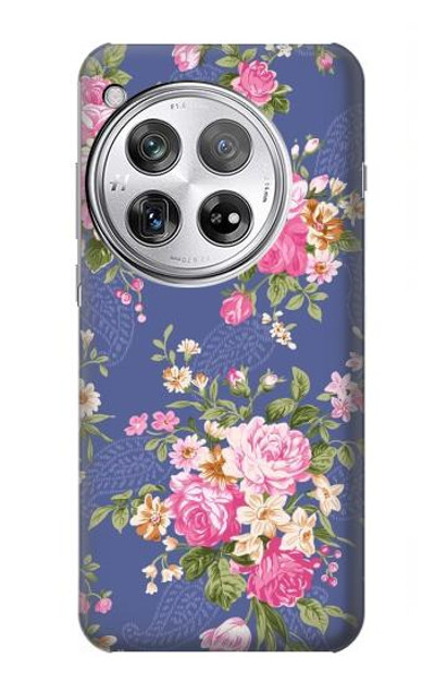 S3265 Vintage Flower Pattern Case Cover Custodia per OnePlus 12