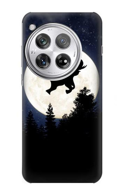 S3323 Flying Elephant Full Moon Night Case Cover Custodia per OnePlus 12