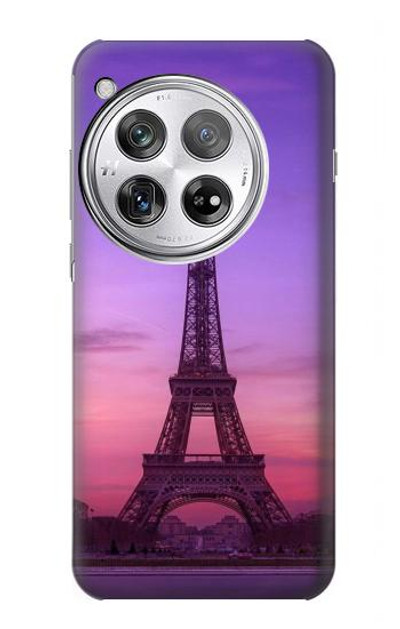 S3447 Eiffel Paris Sunset Case Cover Custodia per OnePlus 12