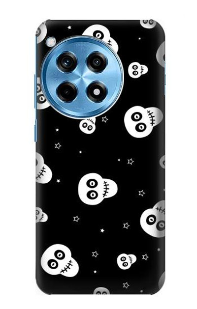 S3261 Smile Skull Halloween Pattern Case Cover Custodia per OnePlus 12R