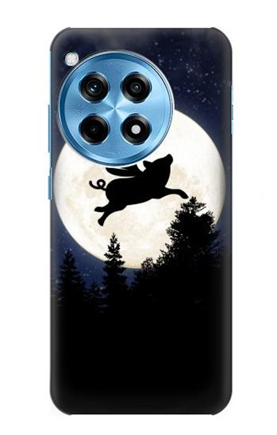 S3289 Flying Pig Full Moon Night Case Cover Custodia per OnePlus 12R